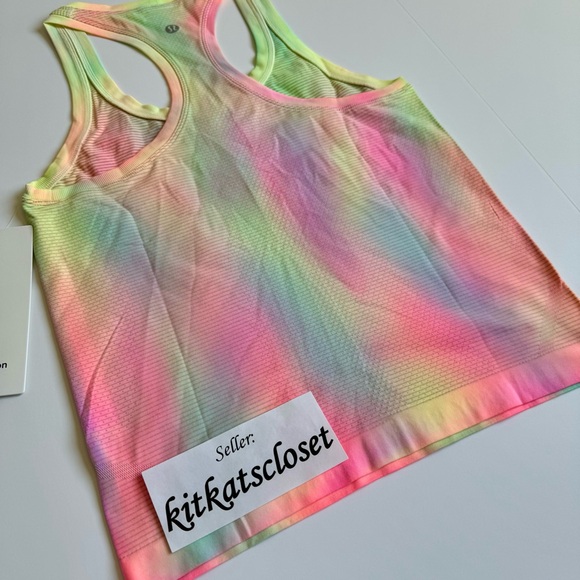🆕 PSYCHEDELIC WASH MULTI - NWT lululemon swiftly tech racerback 2.0 race length - Picture 6 of 8